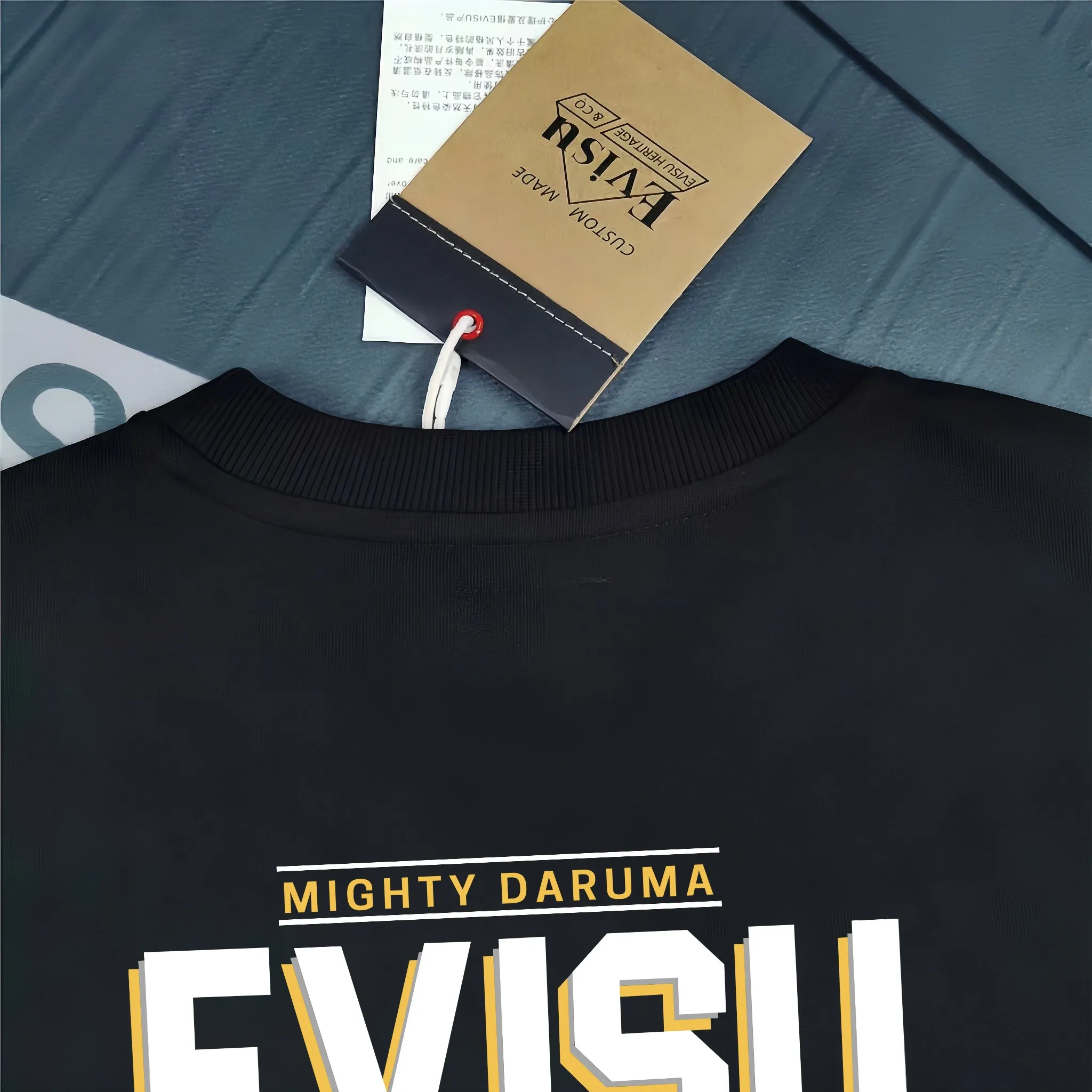 Evisu 2025New Arrival T ⚠ Quality⚠ Same Style T 。 ，Black S-XXL，White S-XXL，Gray M-XXL，Red S-XXL， Red M-XXL